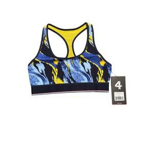 Fourlaps Circuit Sports Bra, Twisted Arcylic Cerulean, Size: S, NWT